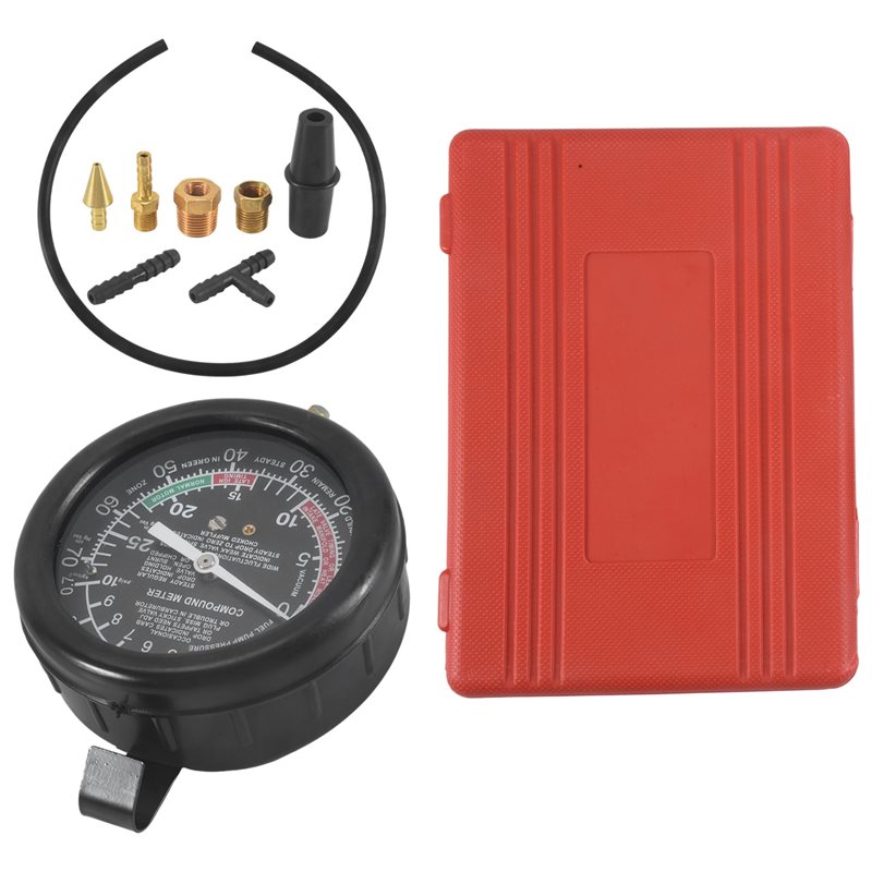 Fuel Pump Pressure Vacuum Tester Gauge - ABVJ-Car Vacuum And Fuel Pump Tester
