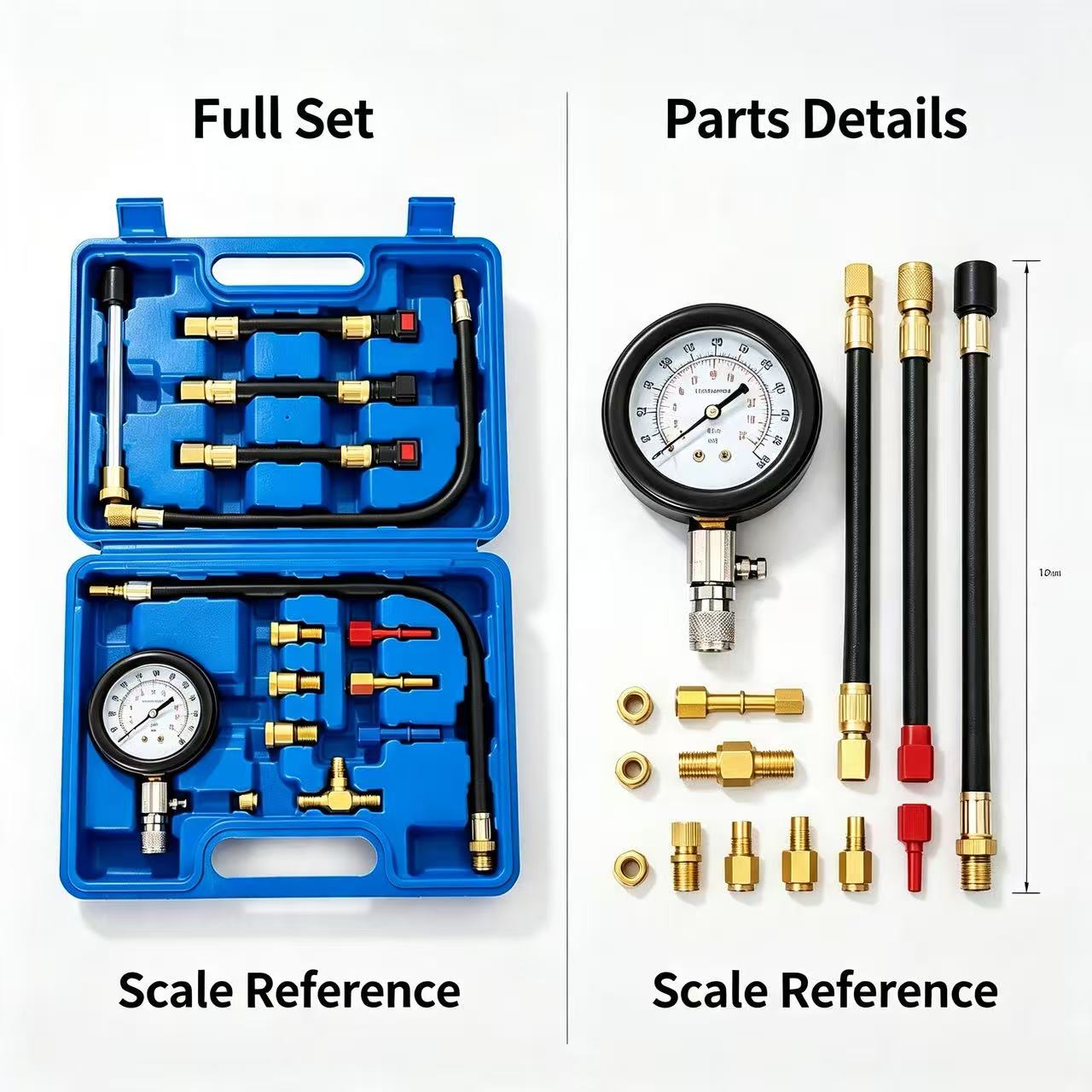 Fuel Pressure Gauge Tester Kit - Fuel Pressure Test Gauge Kit Automotive review and price