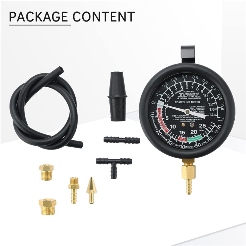 Vacuum And Fuel Pump Tester Ki - Fuel Pump Pressure Vacuum Tester Gauge review and price