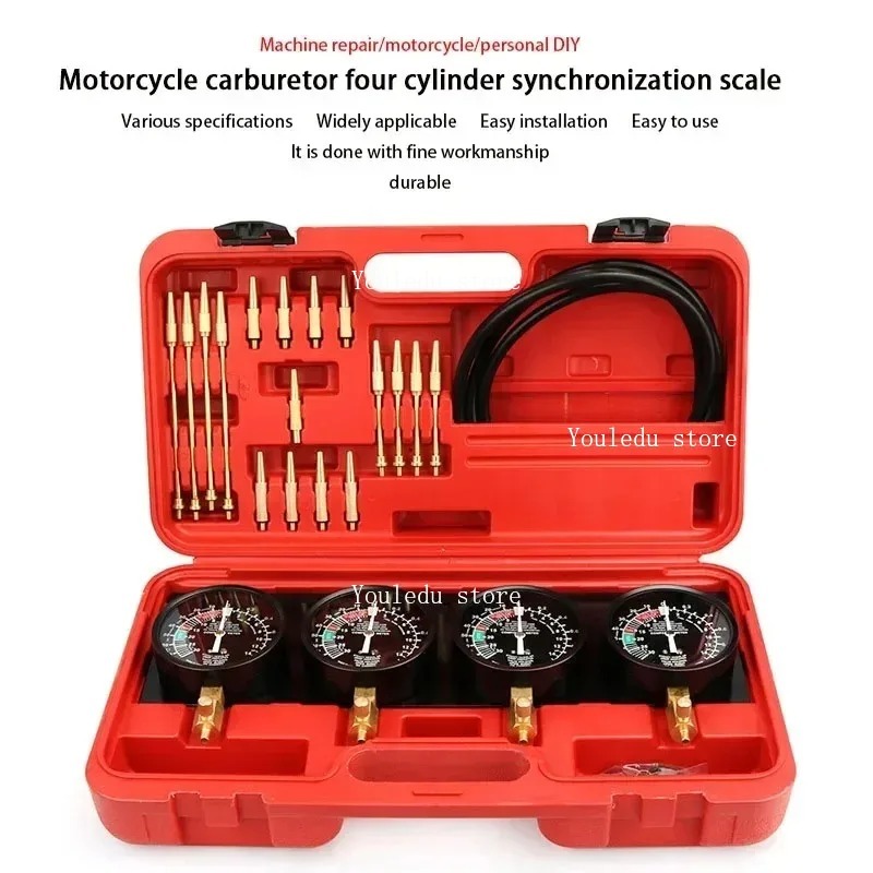 Suitable for four cylinder mot - Carburetor Synchronous Vacuum Gauge Balance review and price