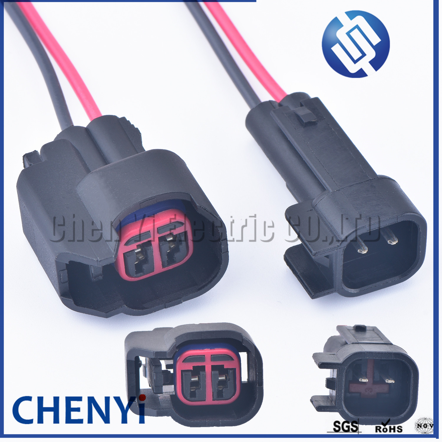 2 Pin auto waterproof connecto - Fuel Injector Wiring Harness Plug Pigtail review and price