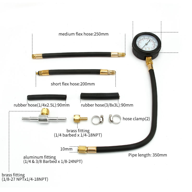 9Pcs Automotive Fuel Pressure  - Fuel Pressure Test Gauge Kit Automotive review and price