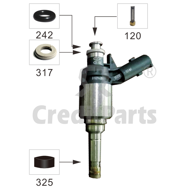 Universal GDI Fuel Injector Re - Fuel Injector Seal O-Ring Micro Filter Kit review and price