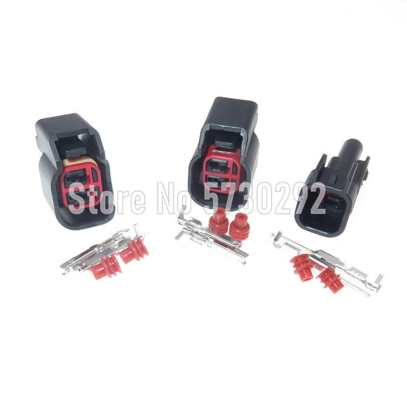 2P EV6 EV14 USCAR Fuel Injecto - Fuel Injector Wiring Harness Plug Pigtail review and price