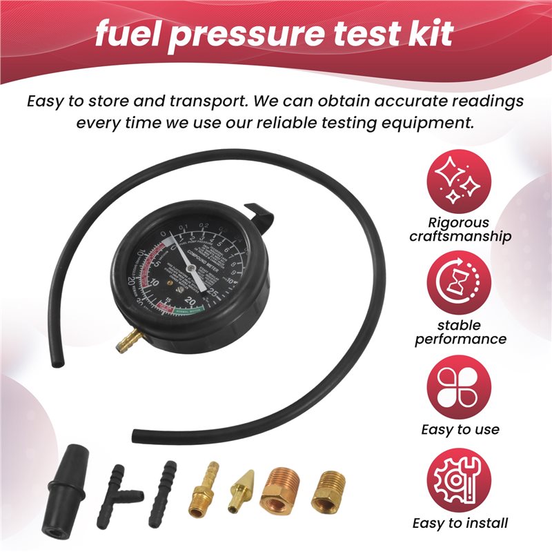 ABVJ-Car Vacuum And Fuel Pump  - Fuel Pump Pressure Vacuum Tester Gauge review and price